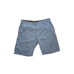 Burnside Men's Blue Heathered Hybrid Shorts Size 36 Stretch‎ Board Shorts
